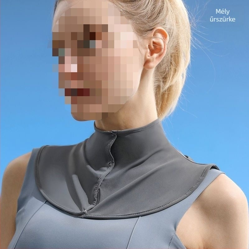 Selyemsál Nyári Napvédő Sál Női Jég Selyem Vékony Kendő Kültéri Vezetéshez UV-szűrős Nyakvédő Hamis Gallér Nyakvédő