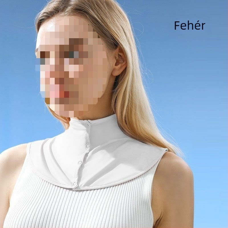 Selyemsál Nyári Napvédő Sál Női Jég Selyem Vékony Kendő Kültéri Vezetéshez UV-szűrős Nyakvédő Hamis Gallér Nyakvédő