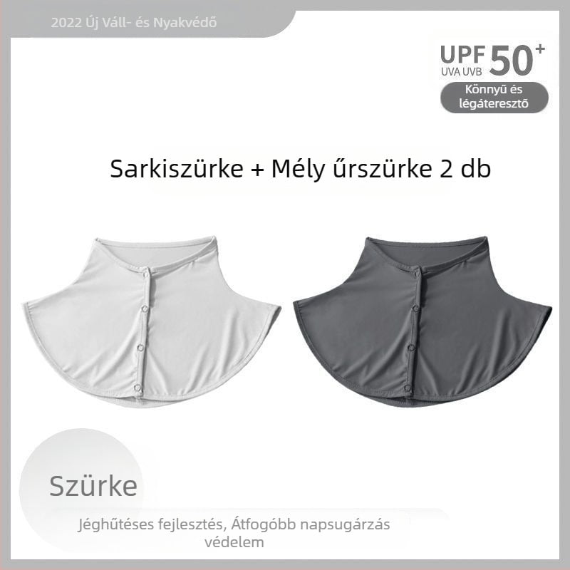 Selyemsál Nyári Napvédő Sál Női Jég Selyem Vékony Kendő Kültéri Vezetéshez UV-szűrős Nyakvédő Hamis Gallér Nyakvédő