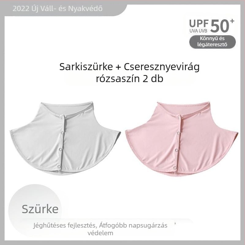 Selyemsál Nyári Napvédő Sál Női Jég Selyem Vékony Kendő Kültéri Vezetéshez UV-szűrős Nyakvédő Hamis Gallér Nyakvédő