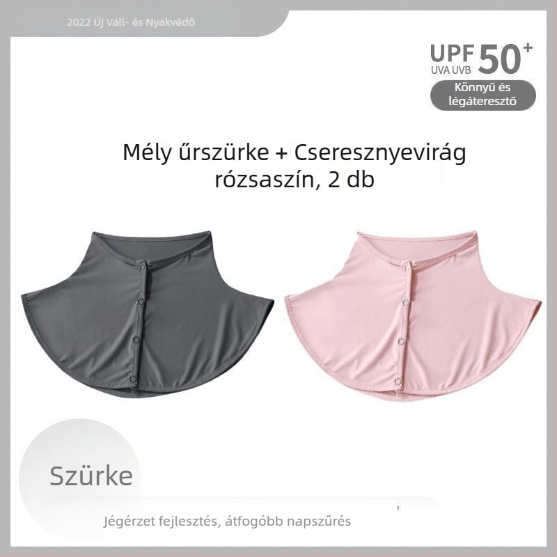 Selyemsál Nyári Napvédő Sál Női Jég Selyem Vékony Kendő Kültéri Vezetéshez UV-szűrős Nyakvédő Hamis Gallér Nyakvédő