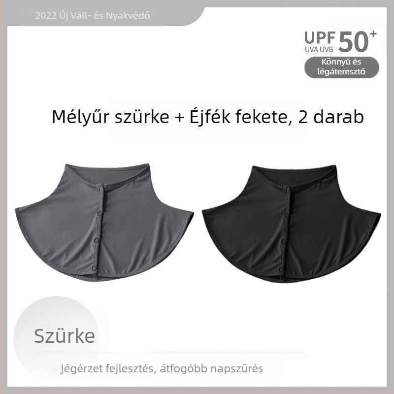 Selyemsál Nyári Napvédő Sál Női Jég Selyem Vékony Kendő Kültéri Vezetéshez UV-szűrős Nyakvédő Hamis Gallér Nyakvédő