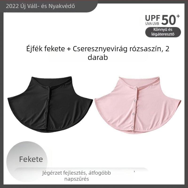 Selyemsál Nyári Napvédő Sál Női Jég Selyem Vékony Kendő Kültéri Vezetéshez UV-szűrős Nyakvédő Hamis Gallér Nyakvédő