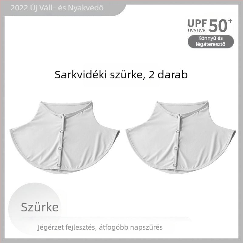 Selyemsál Nyári Napvédő Sál Női Jég Selyem Vékony Kendő Kültéri Vezetéshez UV-szűrős Nyakvédő Hamis Gallér Nyakvédő