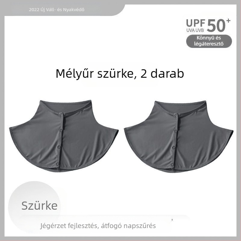 Selyemsál Nyári Napvédő Sál Női Jég Selyem Vékony Kendő Kültéri Vezetéshez UV-szűrős Nyakvédő Hamis Gallér Nyakvédő