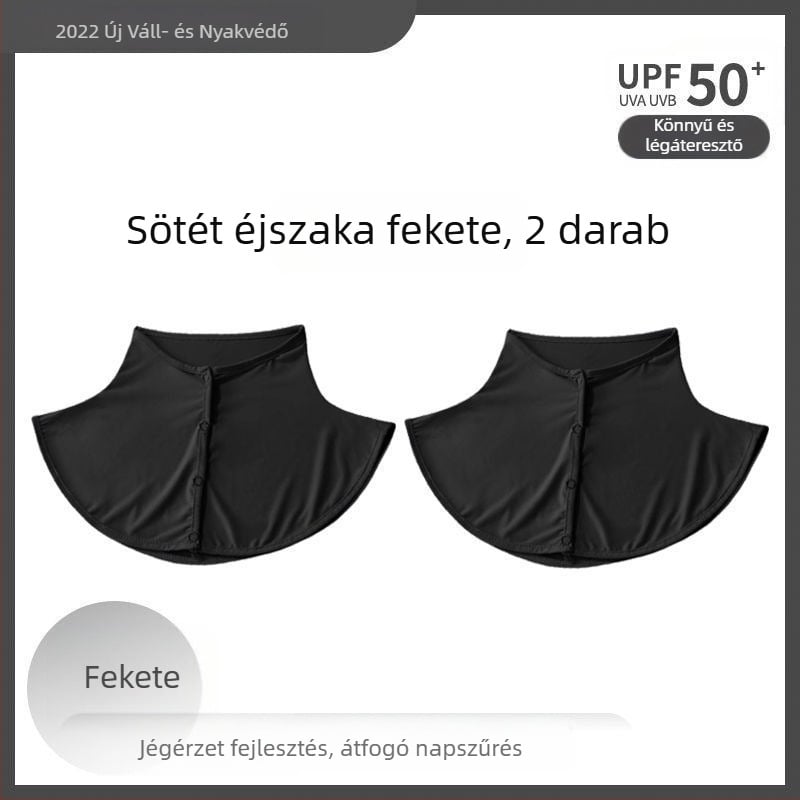 Selyemsál Nyári Napvédő Sál Női Jég Selyem Vékony Kendő Kültéri Vezetéshez UV-szűrős Nyakvédő Hamis Gallér Nyakvédő