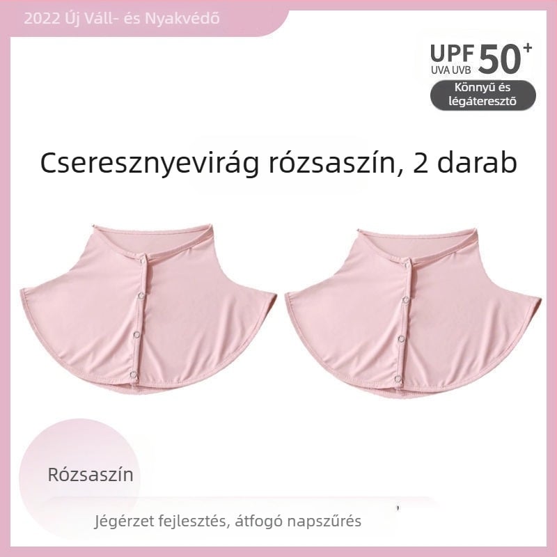 Selyemsál Nyári Napvédő Sál Női Jég Selyem Vékony Kendő Kültéri Vezetéshez UV-szűrős Nyakvédő Hamis Gallér Nyakvédő