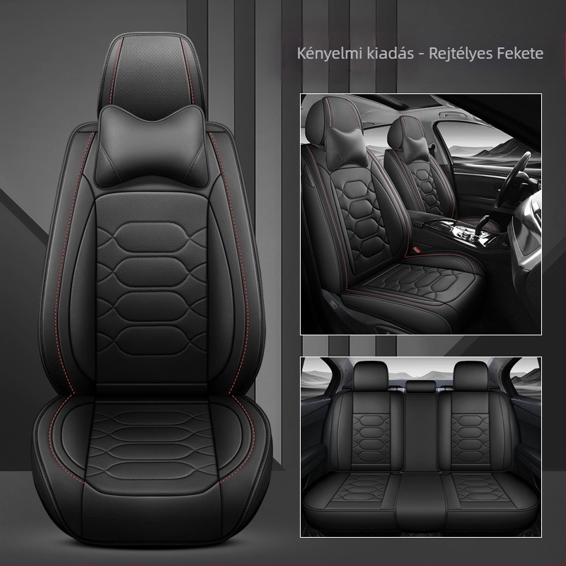 Külkereskedelmi közvetlen gyári nagykereskedelem új autóüléspárna, teljesen körülvéve, perforált, lélegző bőr üléshuzat, négy évszakos univerzális üléspárna
