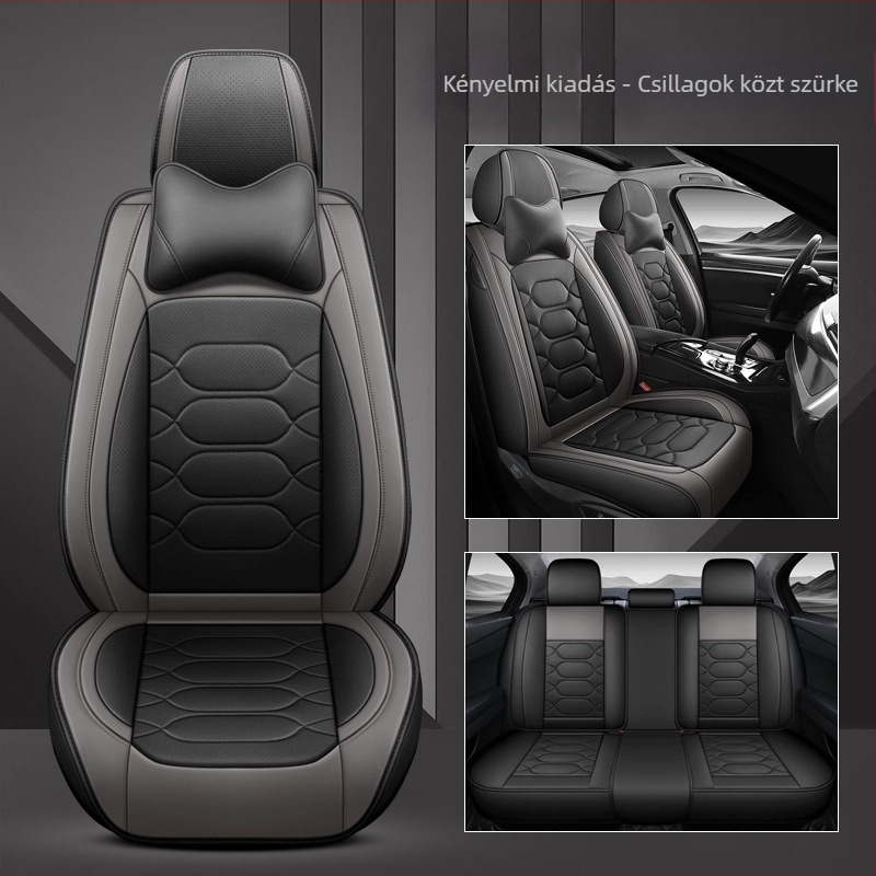 Külkereskedelmi közvetlen gyári nagykereskedelem új autóüléspárna, teljesen körülvéve, perforált, lélegző bőr üléshuzat, négy évszakos univerzális üléspárna