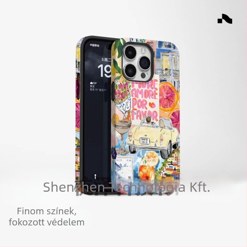 Népszerű külkereskedelmi sziget stílusú telefontok iPhone 16-hoz, új modell, két az egyben Apple 15 Pm ütésálló védőtok
