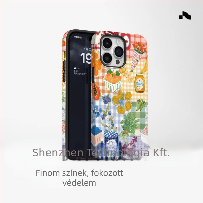 Népszerű külkereskedelmi sziget stílusú telefontok iPhone 16-hoz, új modell, két az egyben Apple 15 Pm ütésálló védőtok