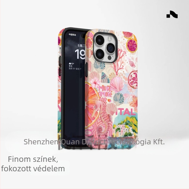 Népszerű külkereskedelmi sziget stílusú telefontok iPhone 16-hoz, új modell, két az egyben Apple 15 Pm ütésálló védőtok