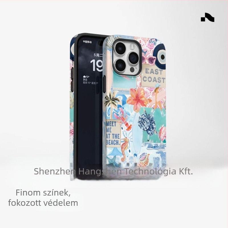 Népszerű külkereskedelmi sziget stílusú telefontok iPhone 16-hoz, új modell, két az egyben Apple 15 Pm ütésálló védőtok