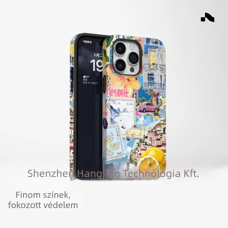 Népszerű külkereskedelmi sziget stílusú telefontok iPhone 16-hoz, új modell, két az egyben Apple 15 Pm ütésálló védőtok
