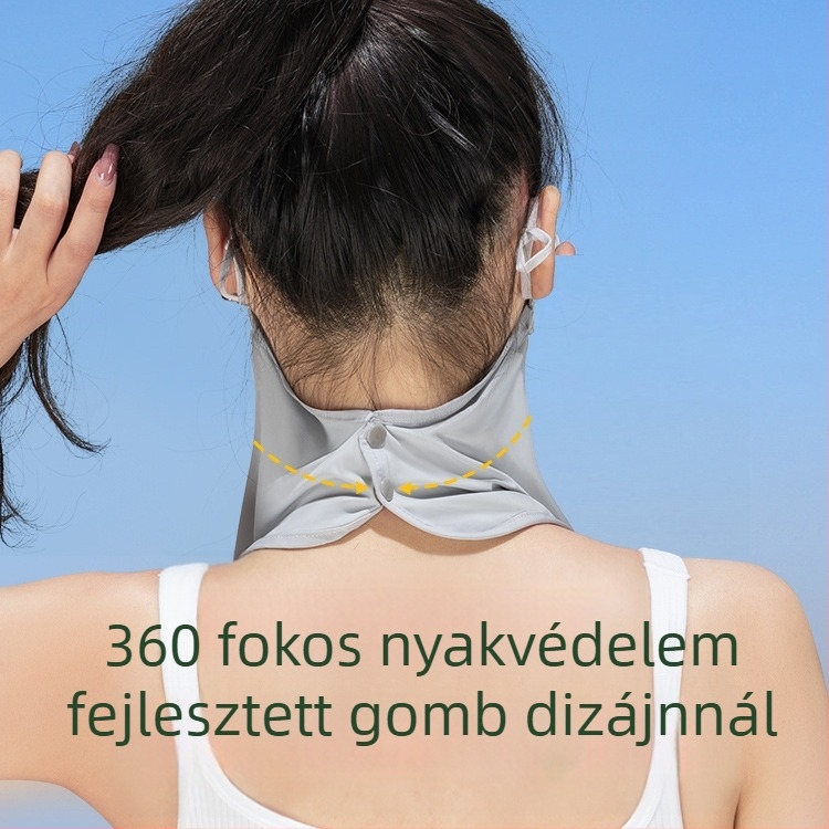 Teljes arcra való naptej UV-védelemmel ellátott jég selyem arcmaszk lovagló nőknek napvédő arc gini nyak arc szem sarokmaszk