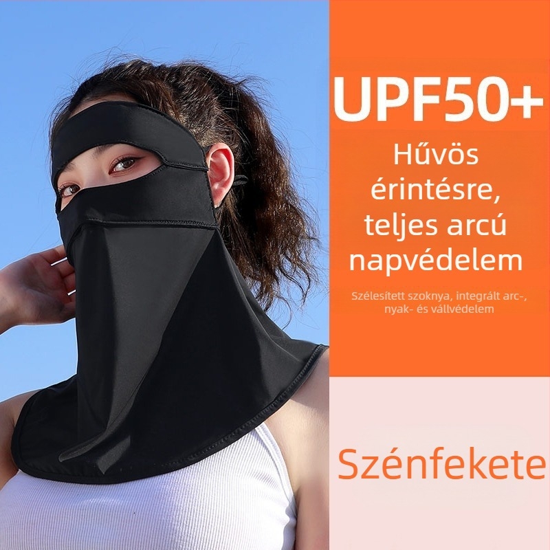 Teljes arcra való naptej UV-védelemmel ellátott jég selyem arcmaszk lovagló nőknek napvédő arc gini nyak arc szem sarokmaszk