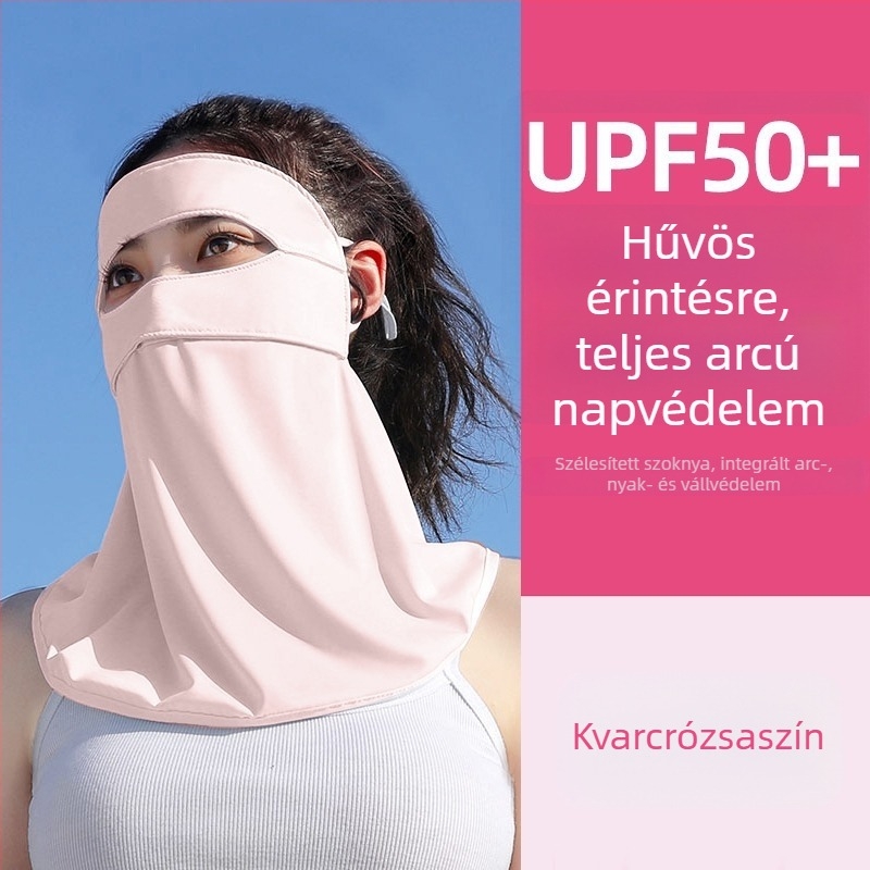 Teljes arcra való naptej UV-védelemmel ellátott jég selyem arcmaszk lovagló nőknek napvédő arc gini nyak arc szem sarokmaszk