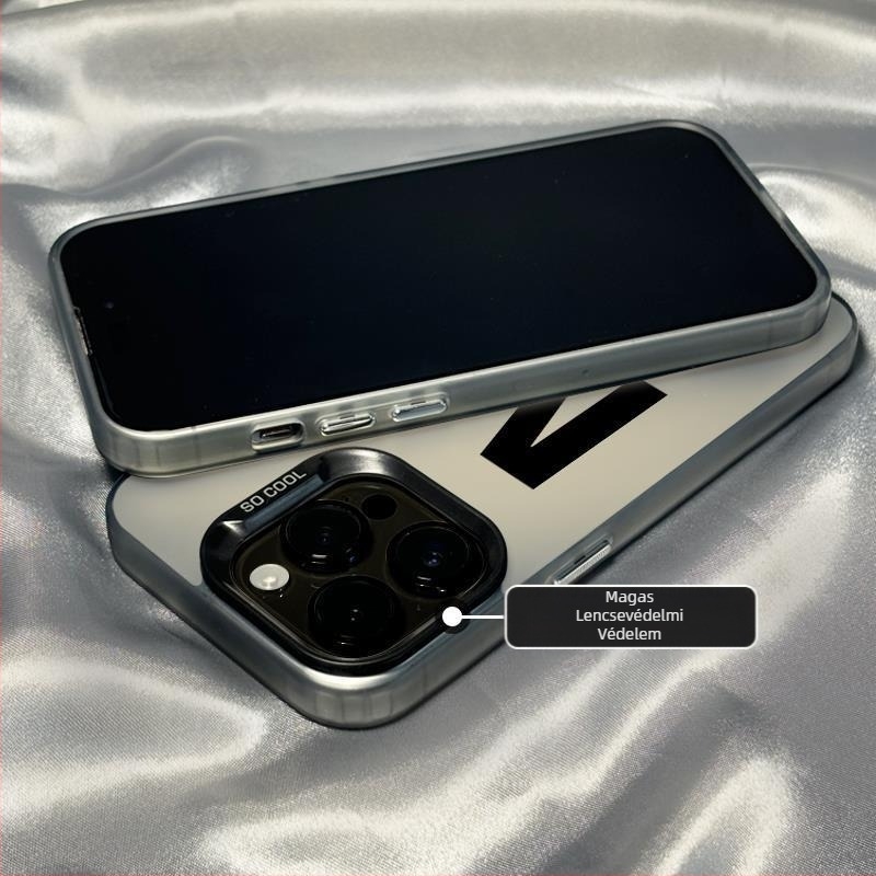 Alkalmas Apple 15Promax mobiltelefon tok új iPhone 14 divatos márka egyszerű szerencsés betű 13 elegáns 12