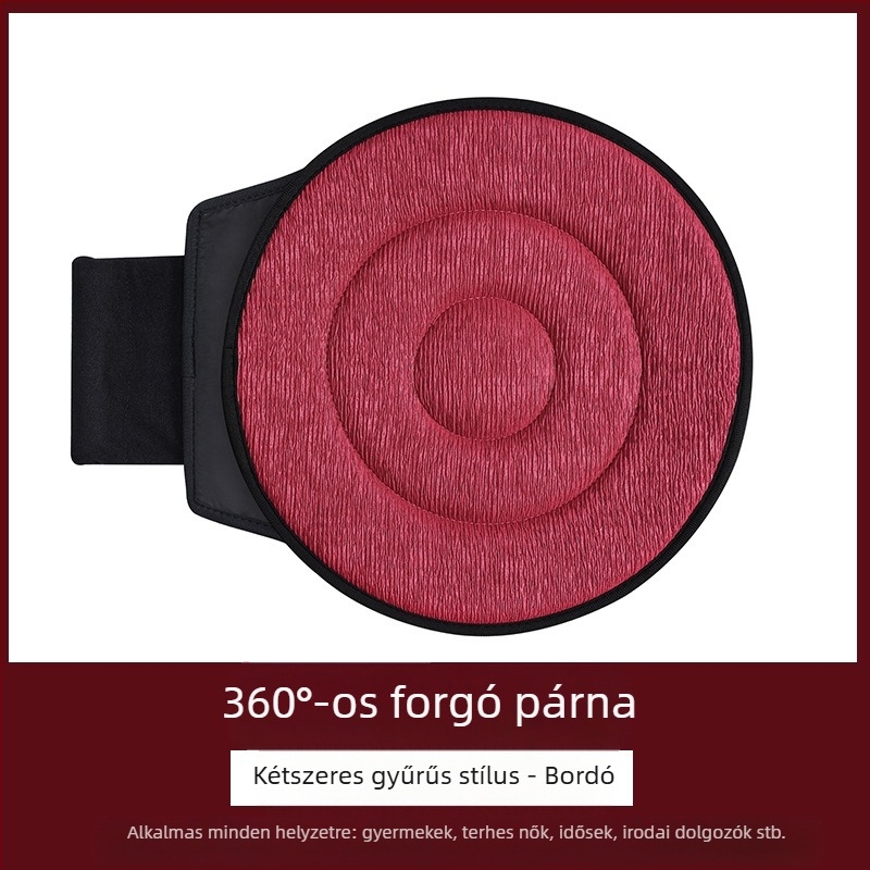 Határokon átnyúló nagykereskedelmi 360 fokban forgó autósüléspárna idősek és terhes nők számára, négy évszakos univerzális, multifunkcionális, mobil üléspárna