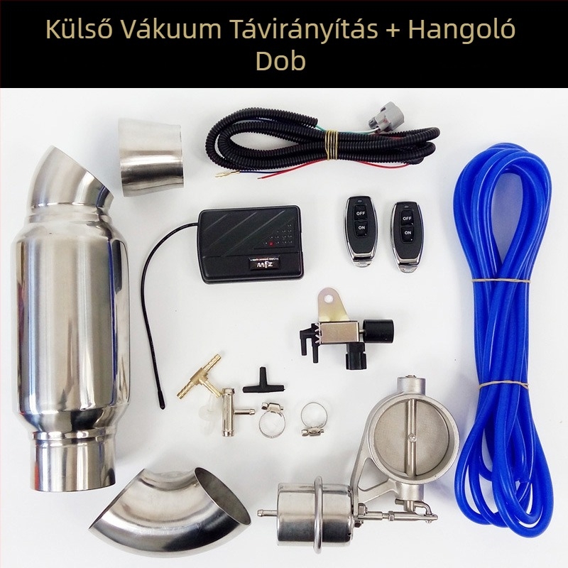 Távirányító szelep Változtatható kipufogószelep rendszer kapcsoló Autóhoz módosított kipufogócső Sportautó hangvezérlő vákuumszelep