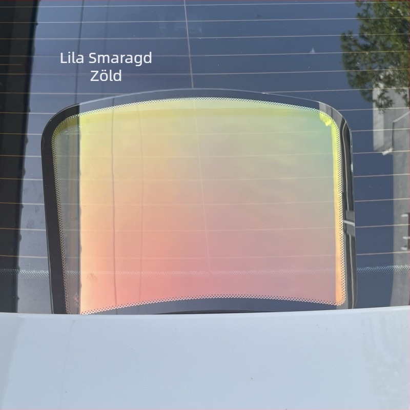 Népszerű színes napelemes fólia elülső szigetelőfólia lila világoskék varázslórózsa szellem autó ablakfólia nagy szigeteléssel és nagy felbontással