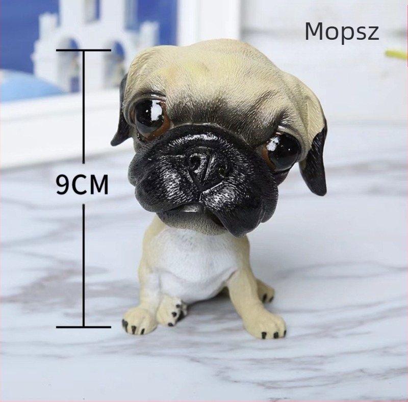 Határokon átnyúló bobblehead kutyadíszek, kreatív és aranyos autódíszek, aranyos kutya- és macskaszimulációs babák, világhírű kutyák