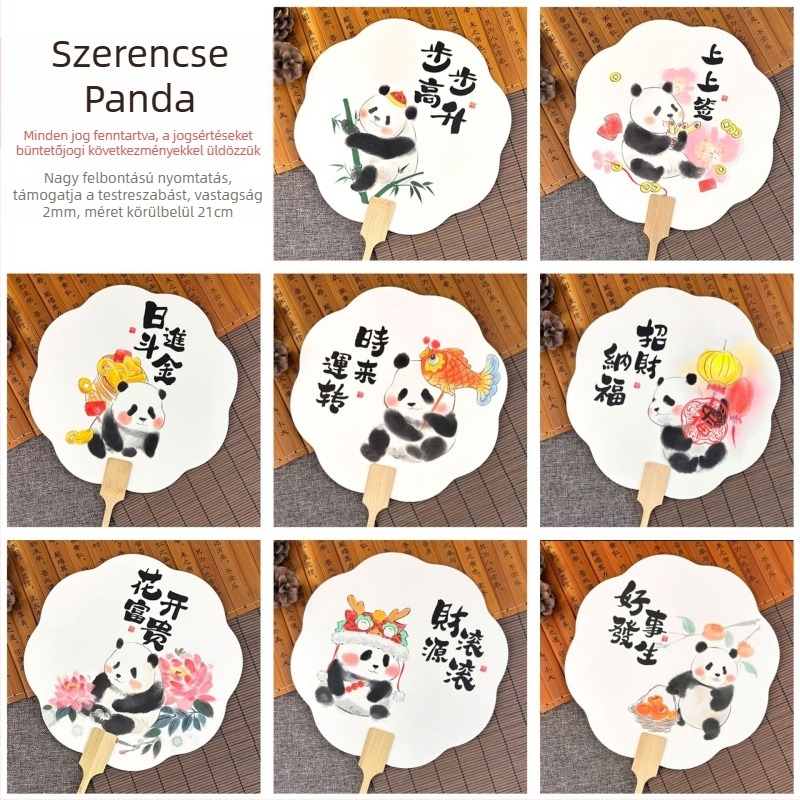 Luoyang bazsarózsa viráglegyező, kulturális és kreatív ősi stílusú virág alakú legyező, nemzeti trendi festői helyszíni bejelentkezés, táncos kézműves legyező testreszabása