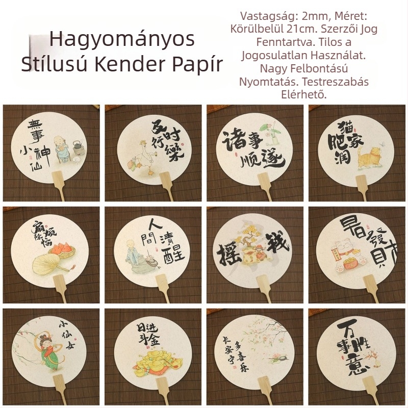 Luoyang bazsarózsa viráglegyező, kulturális és kreatív ősi stílusú virág alakú legyező, nemzeti trendi festői helyszíni bejelentkezés, táncos kézműves legyező testreszabása