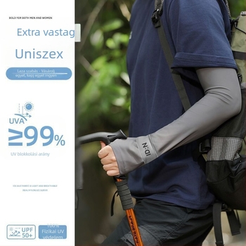 Férfi napvédő jégvédő ujjak nyári laza, plus size UV-védő jégvédő selyem ujjak kültéri vezetéshez kerékpározáshoz karvédők