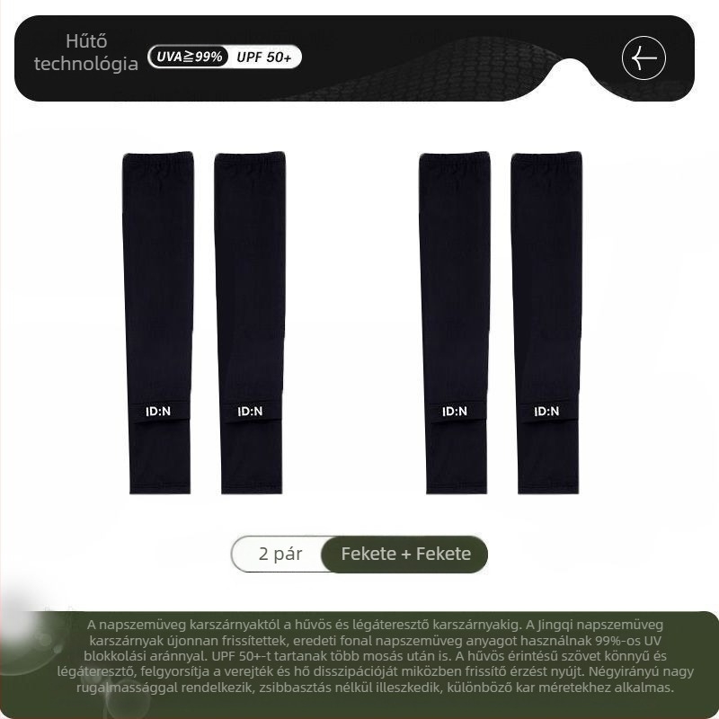 Férfi napvédő jégvédő ujjak nyári laza, plus size UV-védő jégvédő selyem ujjak kültéri vezetéshez kerékpározáshoz karvédők