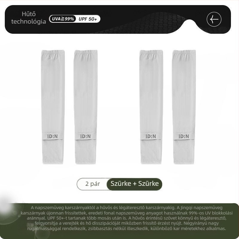 Férfi napvédő jégvédő ujjak nyári laza, plus size UV-védő jégvédő selyem ujjak kültéri vezetéshez kerékpározáshoz karvédők