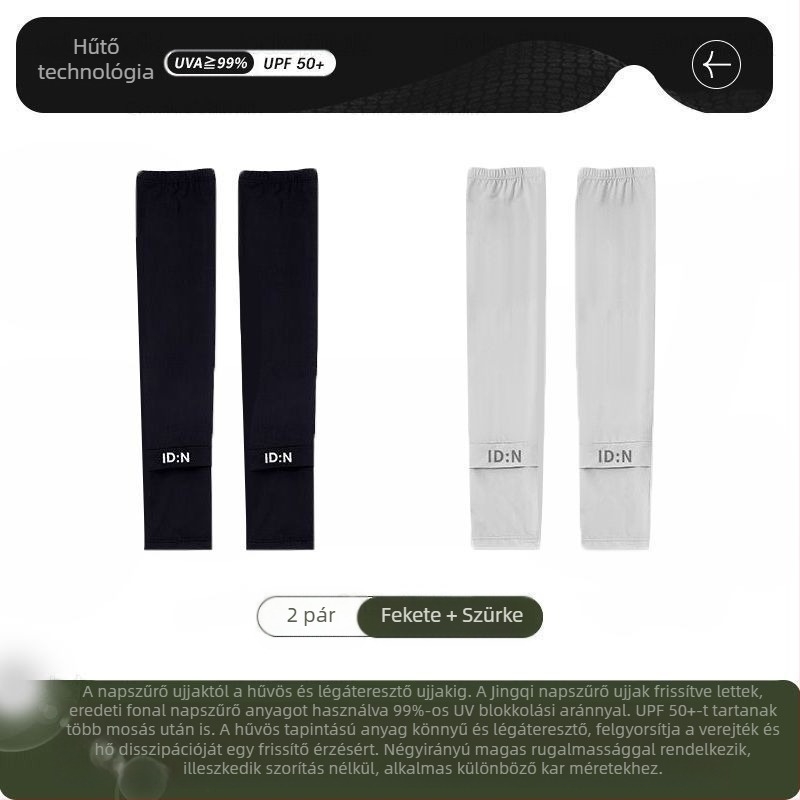 Férfi napvédő jégvédő ujjak nyári laza, plus size UV-védő jégvédő selyem ujjak kültéri vezetéshez kerékpározáshoz karvédők