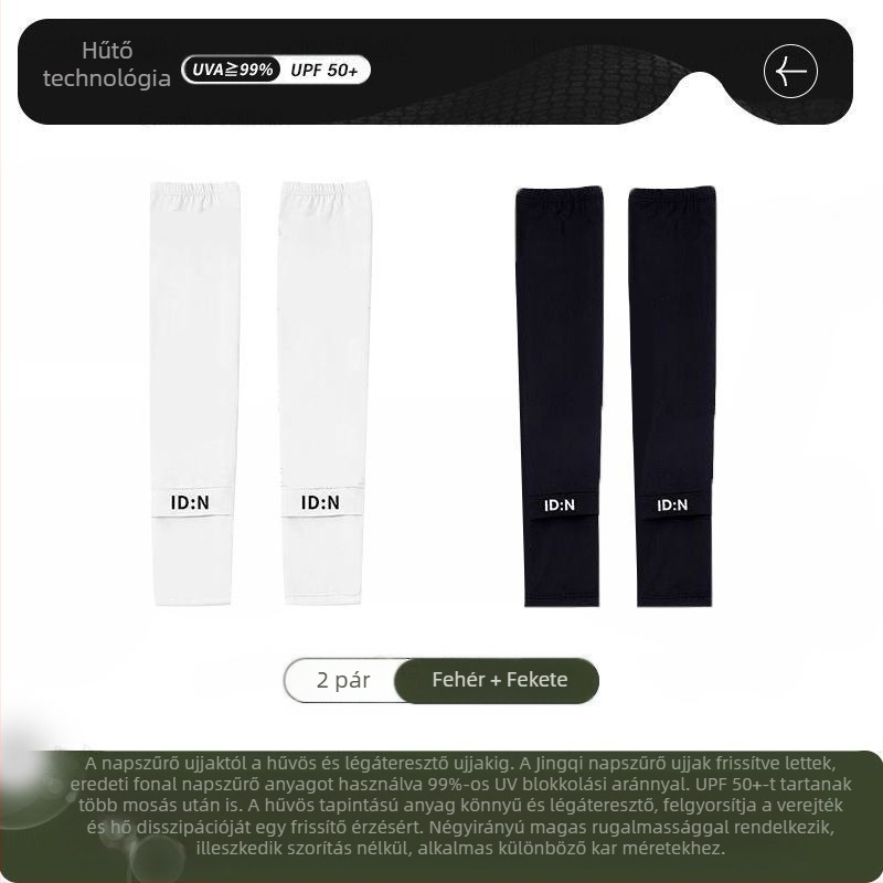 Férfi napvédő jégvédő ujjak nyári laza, plus size UV-védő jégvédő selyem ujjak kültéri vezetéshez kerékpározáshoz karvédők