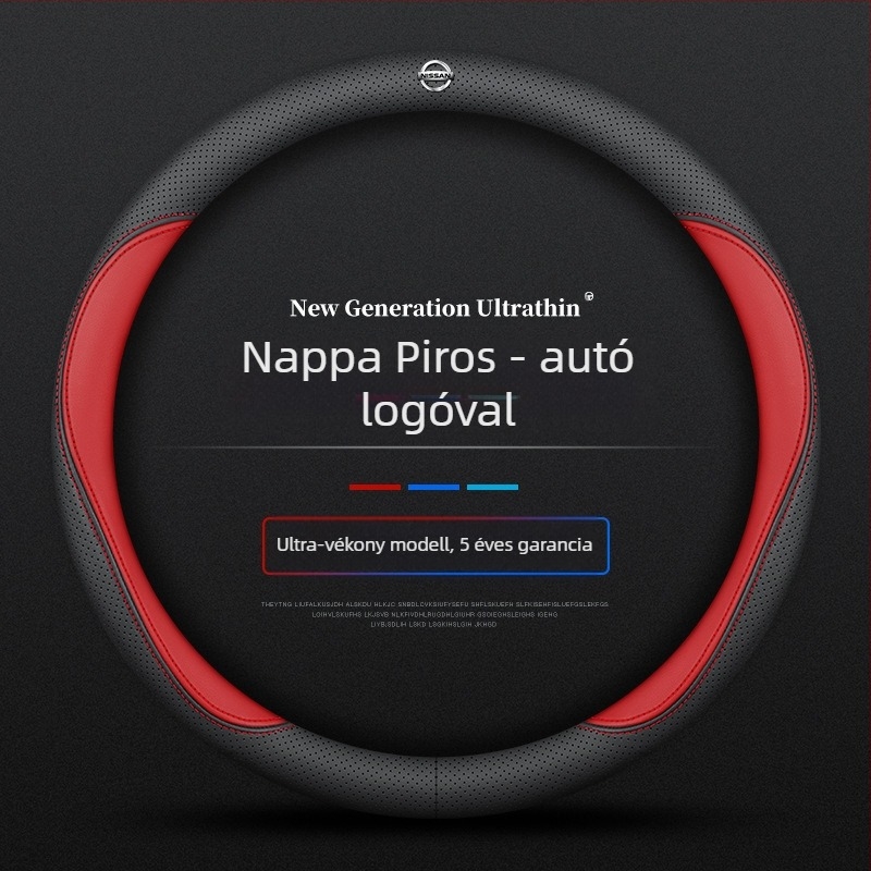 Navarre kormánykerék borításhoz 17-24 ultravékony, lélegző, varrásmentes nappa bőr markolatborítás
