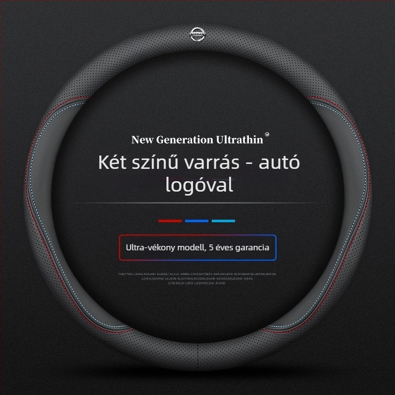 Navarre kormánykerék borításhoz 17-24 ultravékony, lélegző, varrásmentes nappa bőr markolatborítás