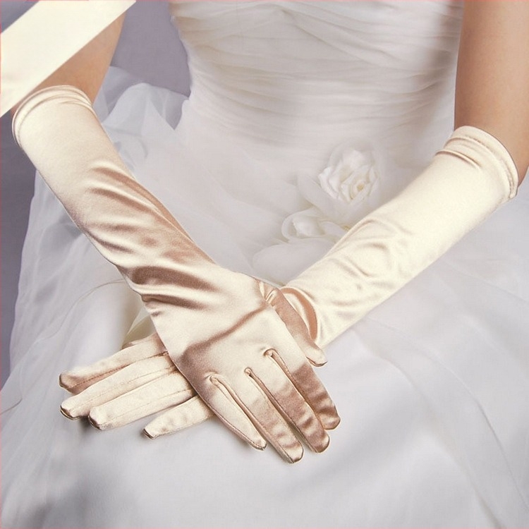 Menyasszonyi kesztyűk Szatén Hosszú szatén Retro Esküvői Fotókiegészítők Utazási fotózás Napernyő Esküvői ruha Esküvői kesztyűk