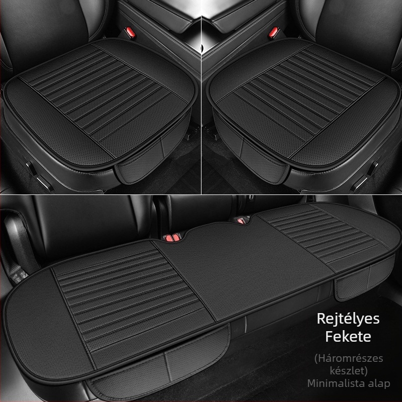 2025 Új, teljes bőr autósüléspárna, háromrészes szett minden évszakra