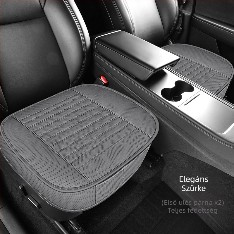 2025 Új, teljes bőr autósüléspárna, háromrészes szett minden évszakra