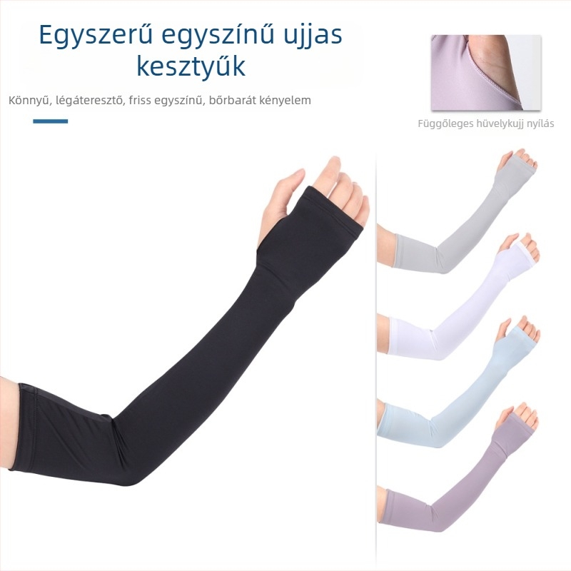 Ruidong kültéri kerékpáros jégvédő nyári jégérzék egyszínű lélegző karvédő Ice Silk csúszásmentes jégvédő nagykereskedelem