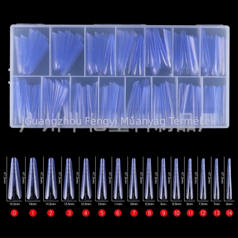 Határokon átnyúló új 150 darabos kristály körömforma papírtartó nélküli gyors fototerápiás körömhosszabbítás műköröm hosszabbítás és szélesítés