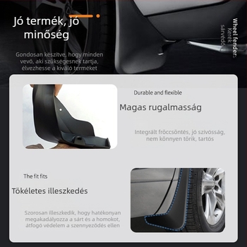 Alkalmas 08-23 Mercedes-Benz SMART ABCER S-osztály sárvédő gumiabroncsokhoz, fröccsenésgátló sárvédővel