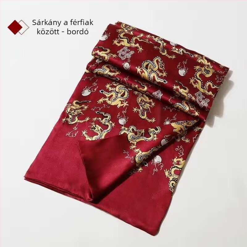 100 féle eperfa selyem férfi sál kétrétegű selyem sál kockás férfi angol stílusú középkorú és idős férfi sál őszi és téli vékony