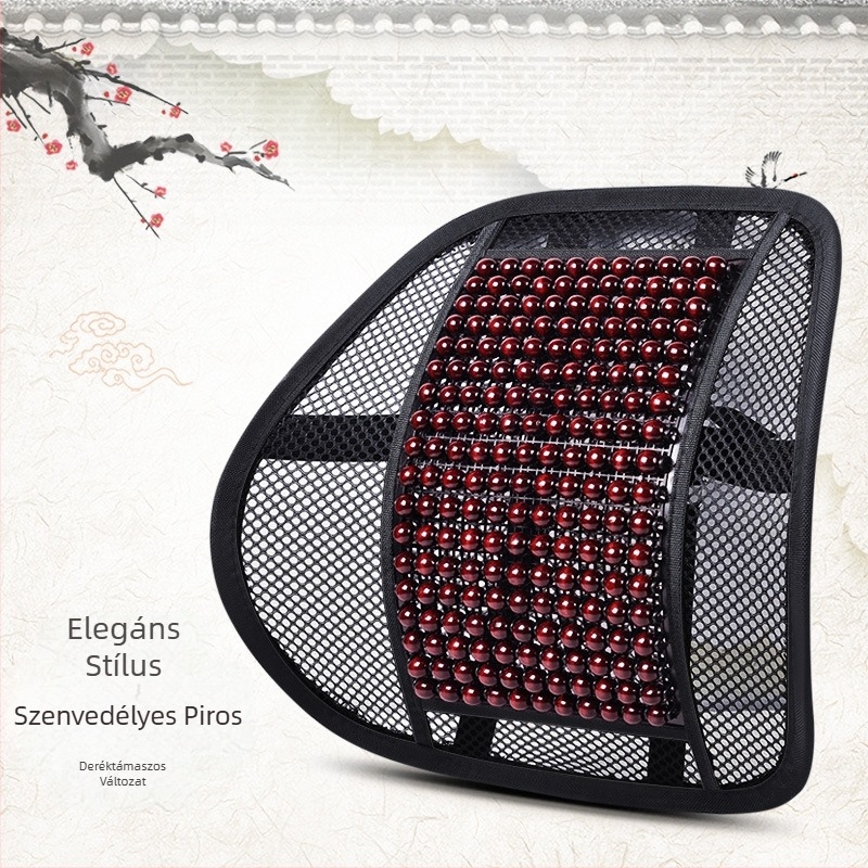 Autósülés-párna, nyári, új, menő szőnyeg, egyrészes, gyöngyös, háromrészes szett, hátsó derékrész, juharszivacs gyöngyös szőnyeg, autósülés-párna