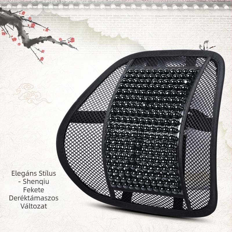 Autósülés-párna, nyári, új, menő szőnyeg, egyrészes, gyöngyös, háromrészes szett, hátsó derékrész, juharszivacs gyöngyös szőnyeg, autósülés-párna