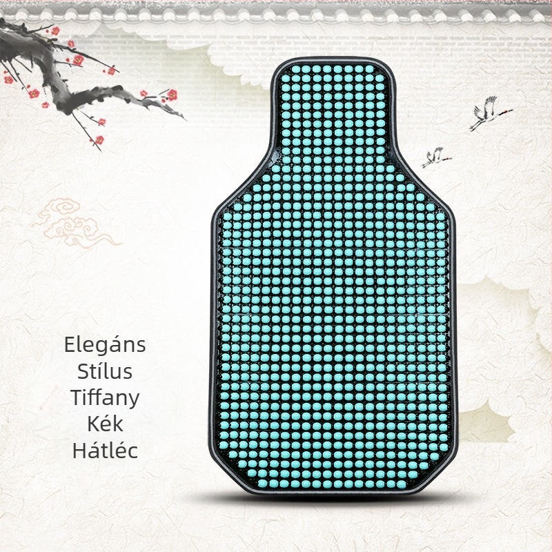 Autósülés-párna, nyári, új, menő szőnyeg, egyrészes, gyöngyös, háromrészes szett, hátsó derékrész, juharszivacs gyöngyös szőnyeg, autósülés-párna