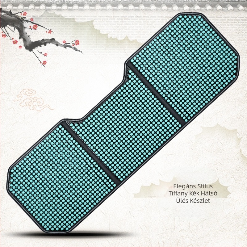 Autósülés-párna, nyári, új, menő szőnyeg, egyrészes, gyöngyös, háromrészes szett, hátsó derékrész, juharszivacs gyöngyös szőnyeg, autósülés-párna