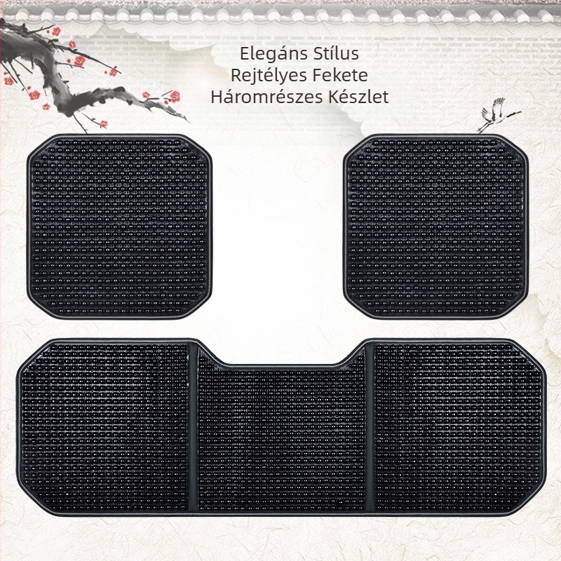 Autósülés-párna, nyári, új, menő szőnyeg, egyrészes, gyöngyös, háromrészes szett, hátsó derékrész, juharszivacs gyöngyös szőnyeg, autósülés-párna