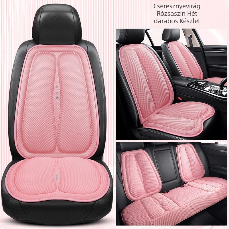 Nyári űrrétegű autópárna, szellőző és légáteresztő, hűvös, háromrészes szett, kreatív autódekoráció, autós kellékek
