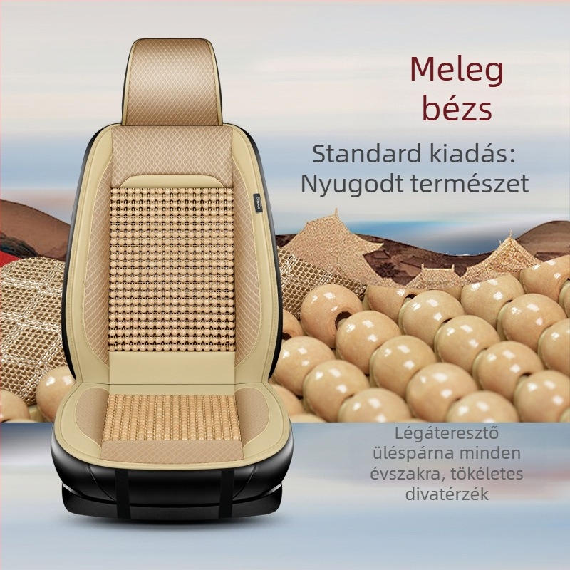 Autós fagyöngyös üléspárna, félcsomagos, nyári, egy darabos, Four Seasons univerzális, szellőző, lélegző, nyári, hűvös, gyöngyös üléspárna