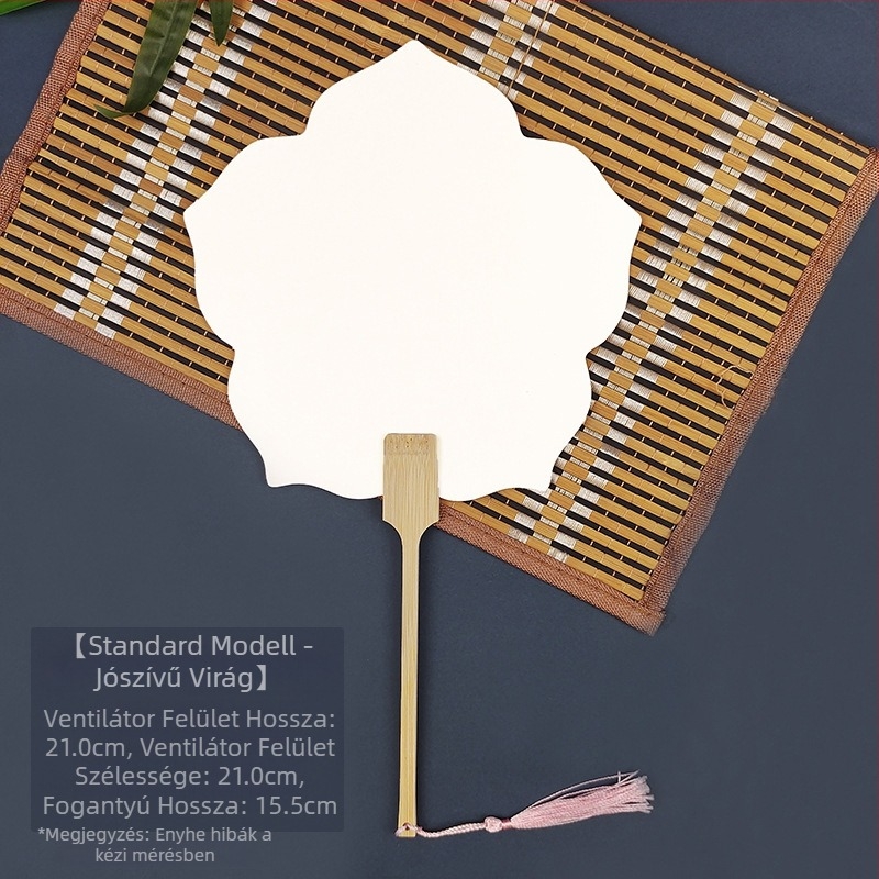 Fehérítő festék üres különleges antik Xuan papírlegyező kalligráfia festés kézzel készített barkácsolás festéklegyező anyagból vastagított legyező